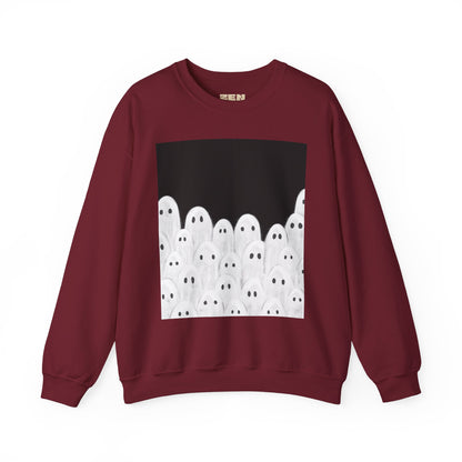 Painted Ghosts Crewneck | Cozy Sweatshirt, Perfect for Halloween, Fall, and Spooky Season