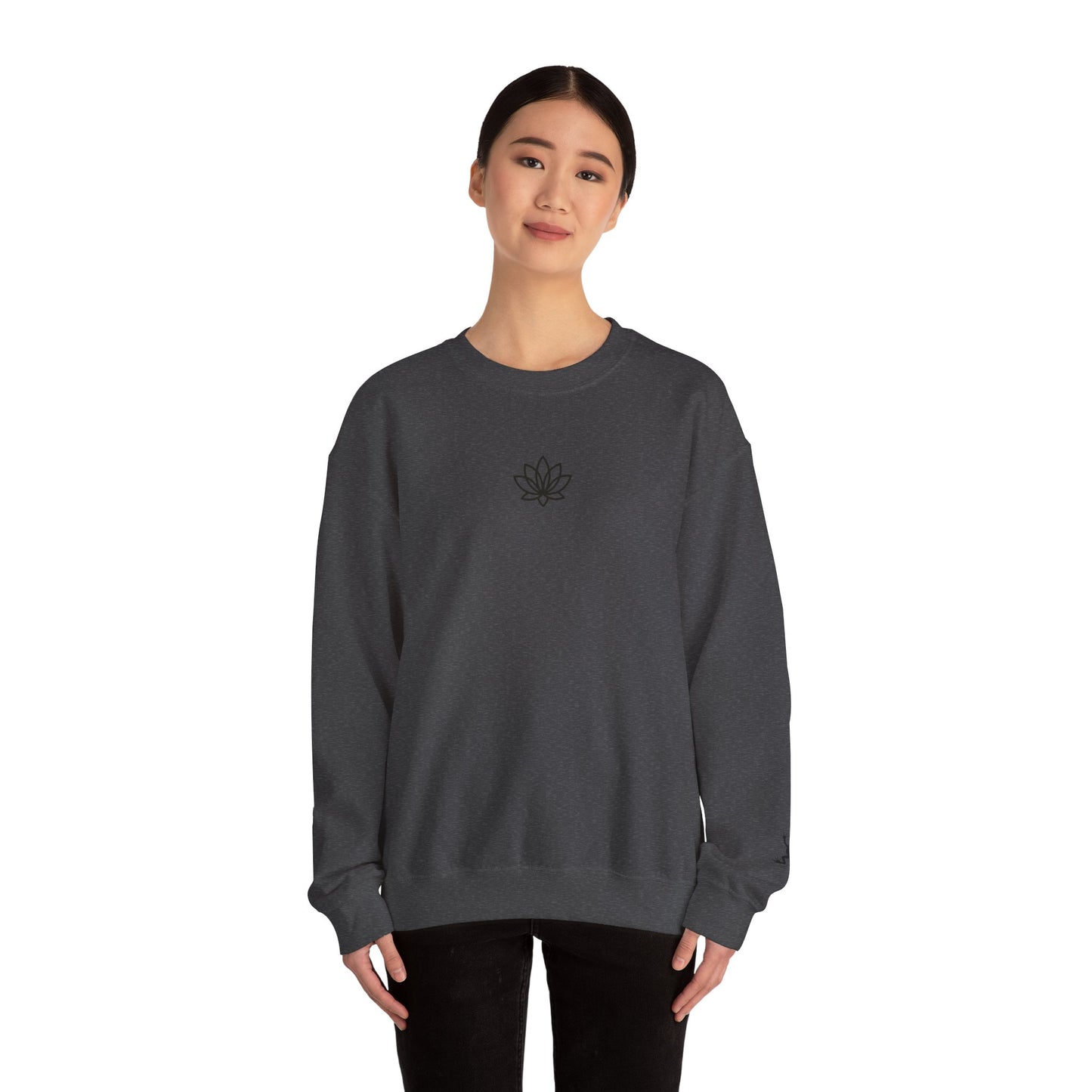 Lotus Flower Unisex Crewneck Sweatshirt, Cozy Sweatshirt, Flower Sweatshirt, Gift for Her, Casual Wear, Spring Fashion