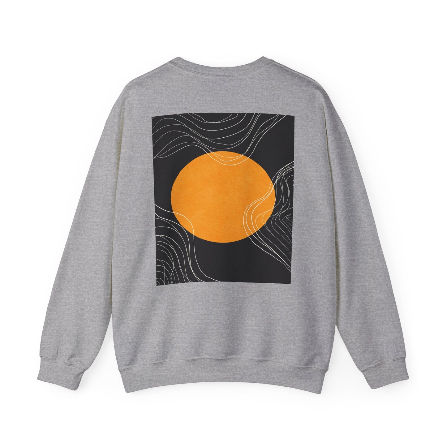 Sunset Wave Unisex Heavy Blend™ Crewneck Sweatshirt | Cozy, Relaxed, Casual Wear, Gift for Her, Gift for Him, Yoga, Meditation