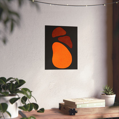 Modern Abstract Matte Vertical Posters, Minimalist Wall Art, Boho Decor, Home Office Artwork, Gift for Art Lovers