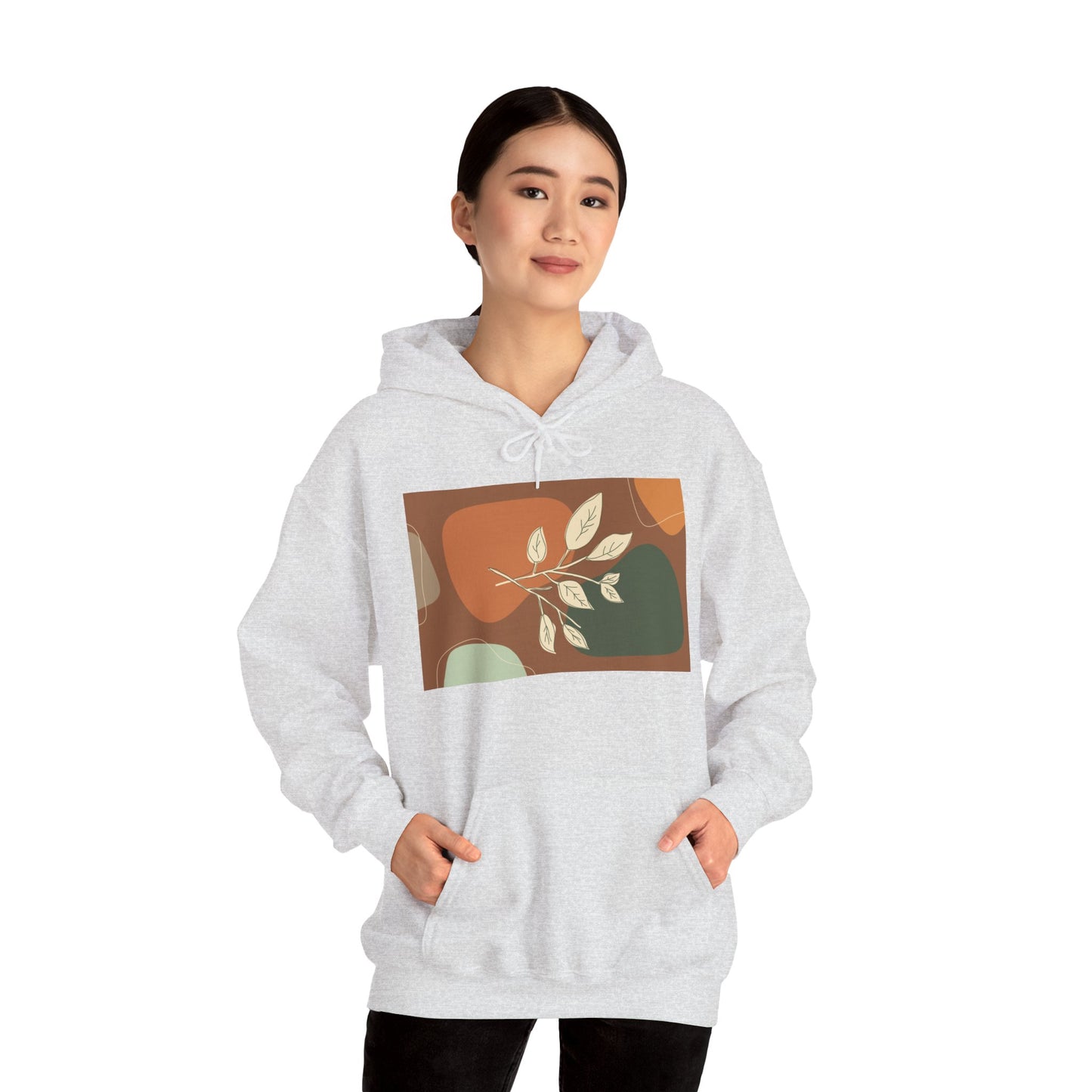 Botanical Design Unisex Hoodie, Cozy Sweatshirt for Nature Lovers, Gift for Friends, Autumn Fashion, Comfortable Casual Wear