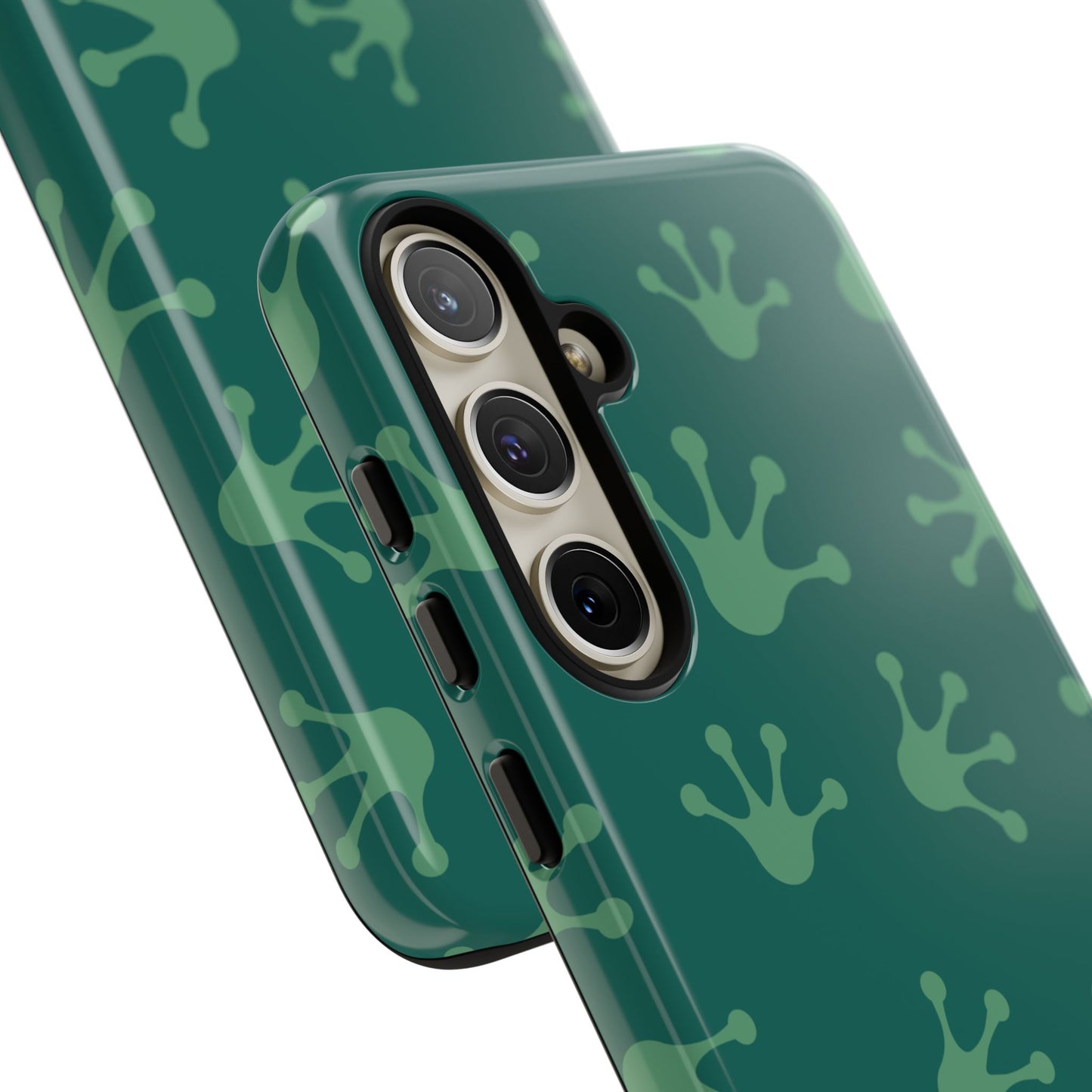 Frog Print Phone Case, Nature Lover Gift, Eco-Friendly Cover, Fun Green Design, Unique Frog Accessories