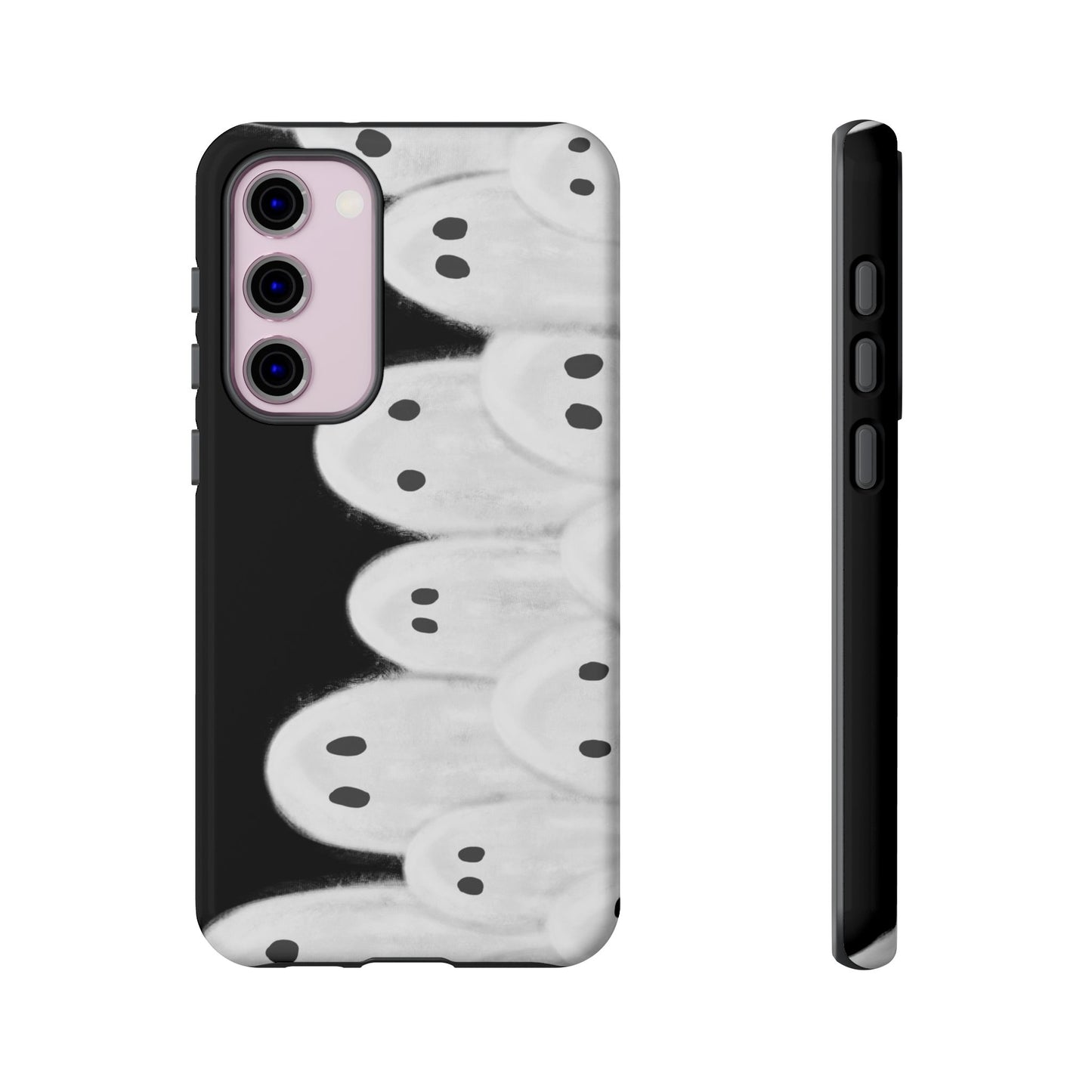 Painted Ghosts Phone Case | Ghostly Tough Phone Case for Spooky Style, Halloween Gift, Phone Cover, Ghost Theme, Unique Accessory, Spooky Season, Viral Painted Ghosts Inspired Design