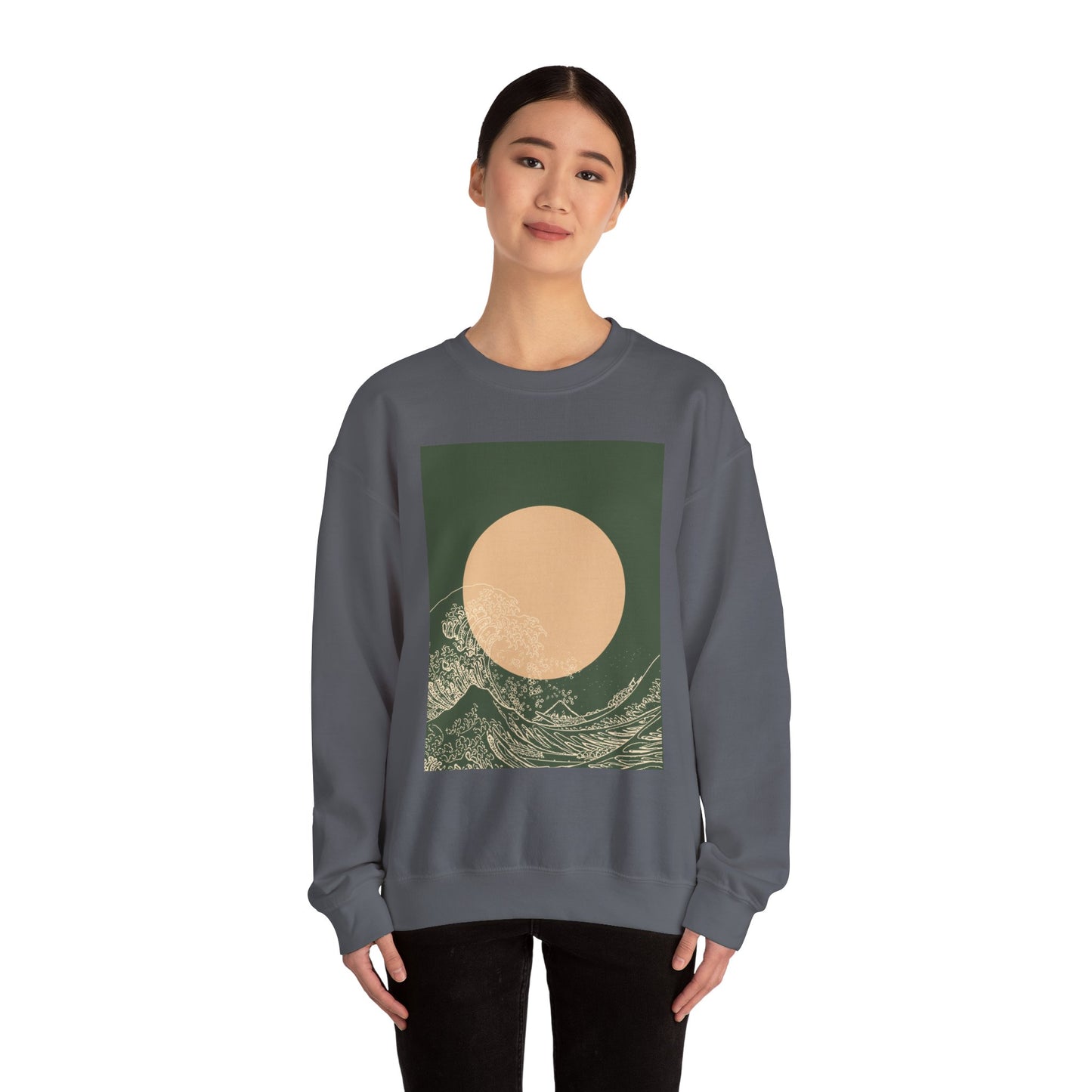 Nature-Inspired Unisex Crewneck Sweatshirt, Cozy Casual Wear, Gift for Outdoor Lovers, Perfect for Fall and Winter