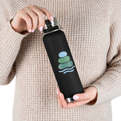 Calm Oasis Water Bottle | Insulated Hydration Flask for Yoga, Travel, Exercise, Eco-friendly Gift, Outdoor Adventures, Gift for Him, Gift for Her