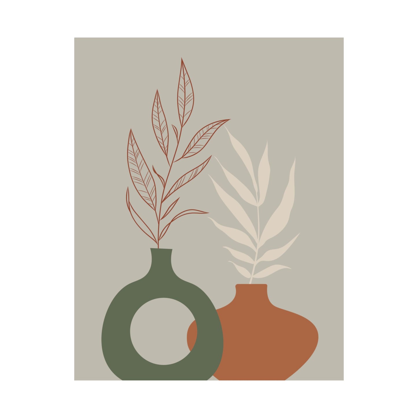 Decorative Wall Art Prints, Modern Home Decor, Botanical Prints, Minimalist Poster Art, Gift for Plant Lovers