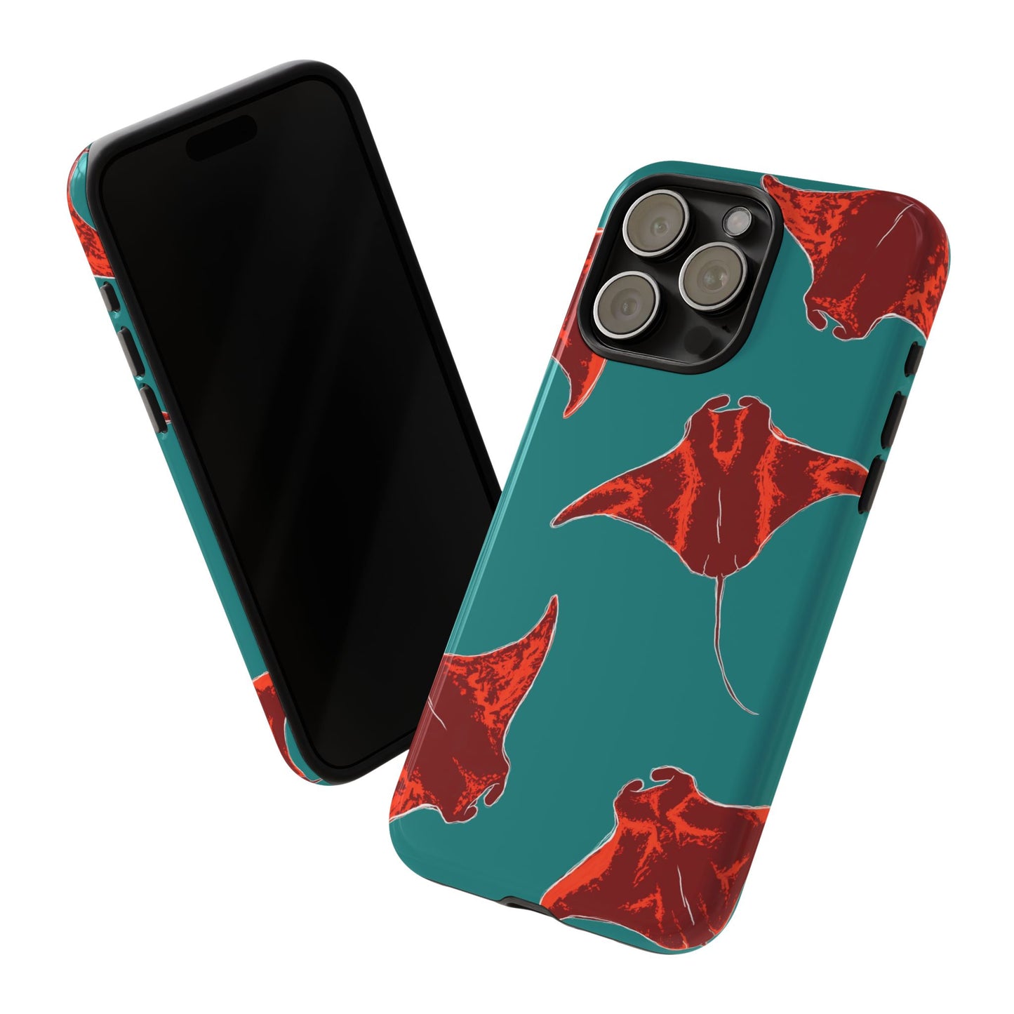 Manta Ray Phone Case, Tropical Phone Cover, Ocean Vibe Accessories, Summer Gift Idea, Marine Animal Merchandise