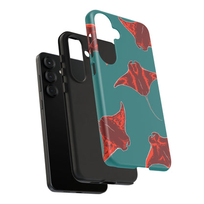 Manta Ray Phone Case, Tropical Phone Cover, Ocean Vibe Accessories, Summer Gift Idea, Marine Animal Merchandise