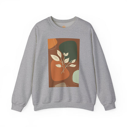 Botanical Print Crewneck Sweatshirt | Cozy Unisex Sweatshirt, Fall Fashion, Casual Wear, Gift for Her, Botanical Art
