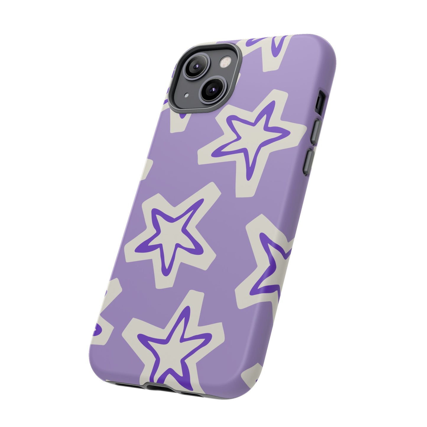 Starry Pattern Phone Case, Cute Star Design, Tough Phone Cover, Gifts for Her, Stylish Phone Accessory