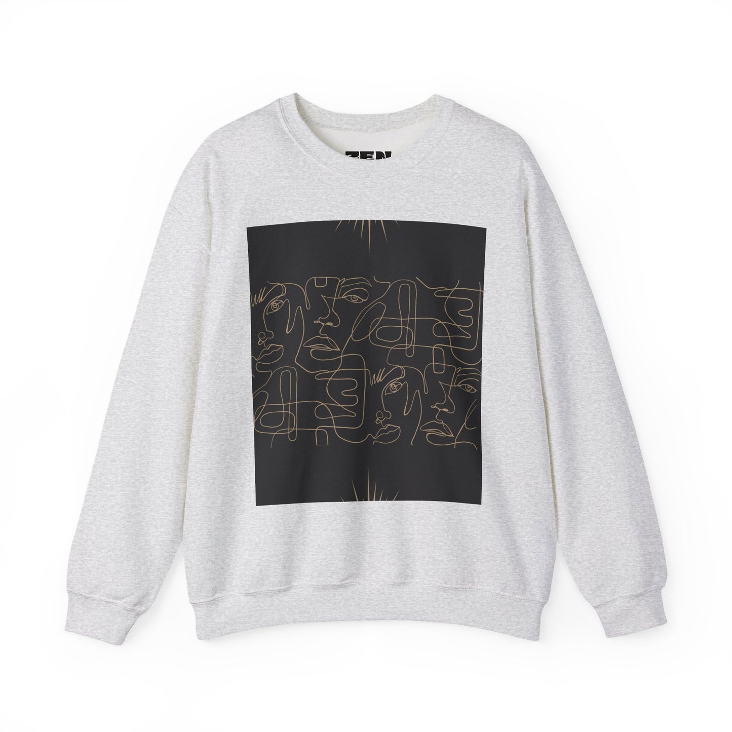 Stylish Unisex Crewneck Sweatshirt - Modern Art Design, Cozy Gift for Him/Her, Perfect for Fall, Casual Wear, Art Lovers, Abstract, Minimalist, Autumn Vibes
