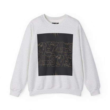 Stylish Unisex Crewneck Sweatshirt - Modern Art Design, Cozy Gift for Him/Her, Perfect for Fall, Casual Wear, Art Lovers, Abstract, Minimalist, Autumn Vibes