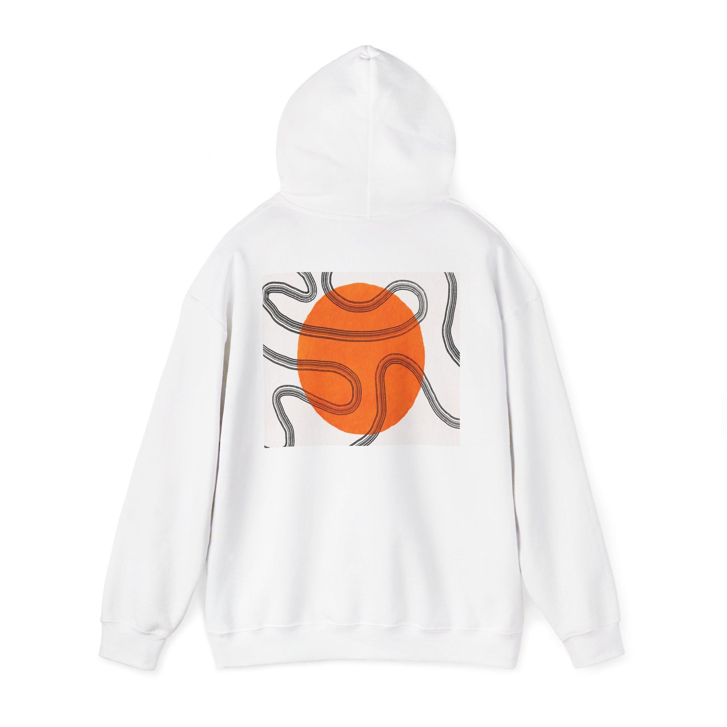 Lotus & Sun Graphic Hoodie - Cozy Unisex Sweatshirt, Trendy Casual Wear, Yoga Gift, Inspirational Apparel, Relaxed Style