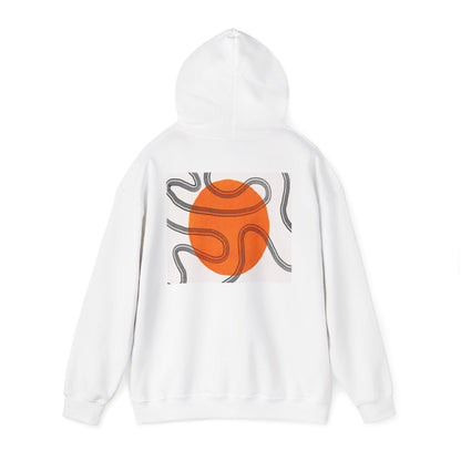 Lotus & Sun Graphic Hoodie - Cozy Unisex Sweatshirt, Trendy Casual Wear, Yoga Gift, Inspirational Apparel, Relaxed Style