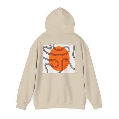 Lotus & Sun Graphic Hoodie - Cozy Unisex Sweatshirt, Trendy Casual Wear, Yoga Gift, Inspirational Apparel, Relaxed Style
