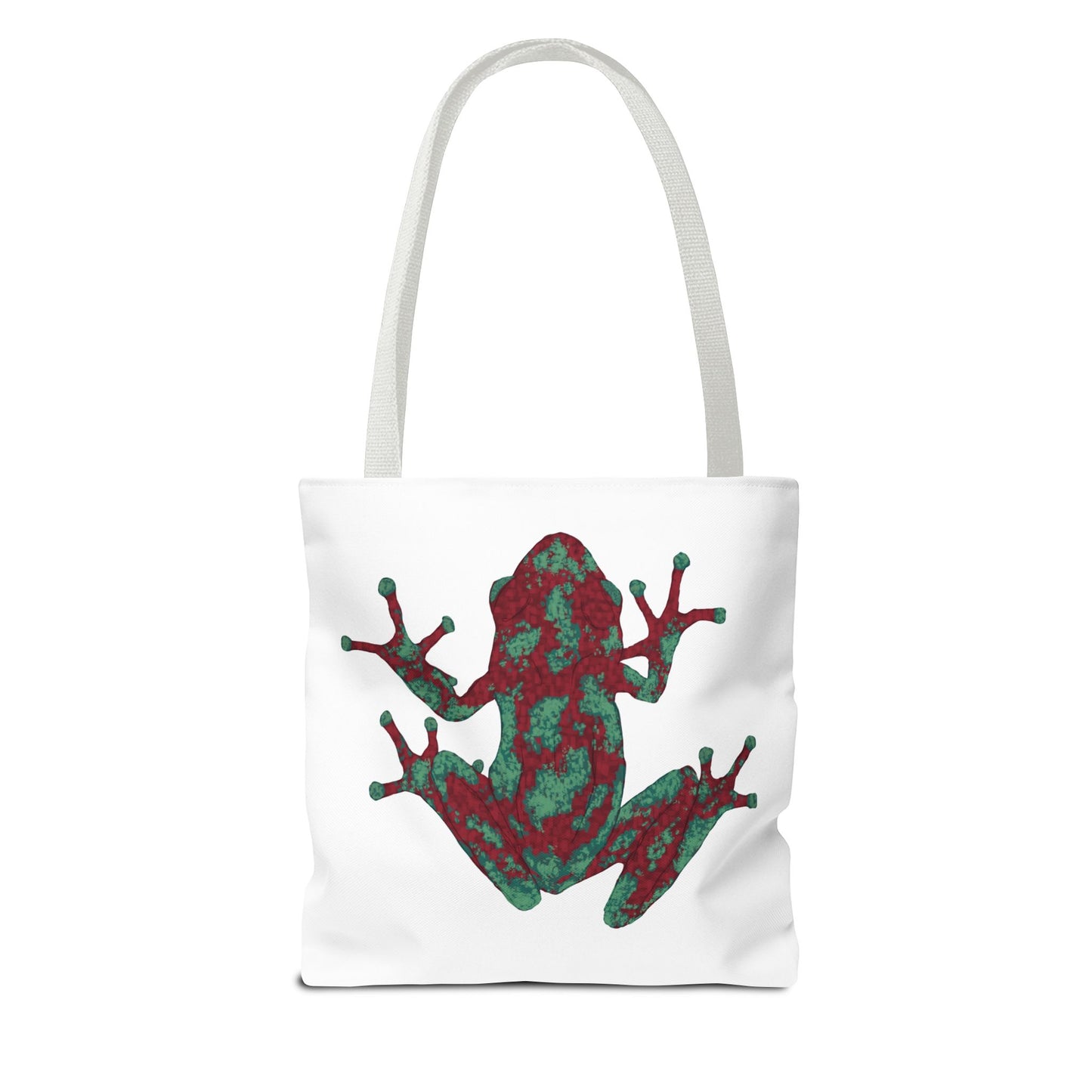 Frog Art Tote Bag, Eco-Friendly Shopping Bag, Nature Lover Gift, Stylish Reusable Tote, Unique Animal Print Purse
