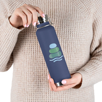 Calm Oasis Water Bottle | Insulated Hydration Flask for Yoga, Travel, Exercise, Eco-friendly Gift, Outdoor Adventures, Gift for Him, Gift for Her