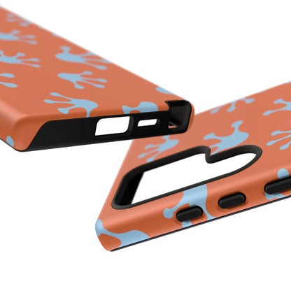 Frog Print Phone Case - Tough Cases, Orange Frog Design, Unique Gift, Fun Accessories, Vibrant Phone Cases, Cool Cases