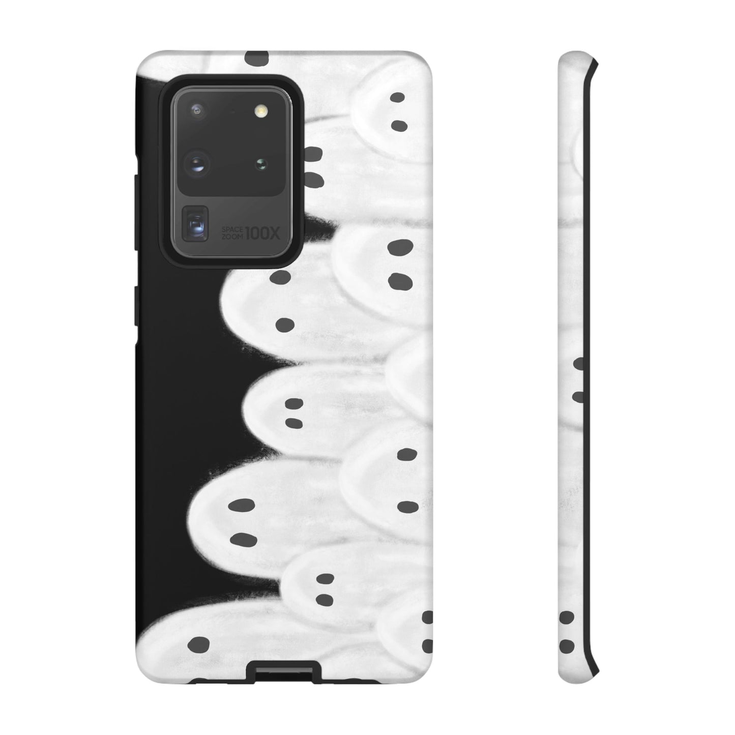 Painted Ghosts Phone Case | Ghostly Tough Phone Case for Spooky Style, Halloween Gift, Phone Cover, Ghost Theme, Unique Accessory, Spooky Season, Viral Painted Ghosts Inspired Design