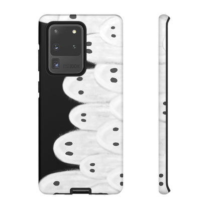 Painted Ghosts Phone Case | Ghostly Tough Phone Case for Spooky Style, Halloween Gift, Phone Cover, Ghost Theme, Unique Accessory, Spooky Season, Viral Painted Ghosts Inspired Design