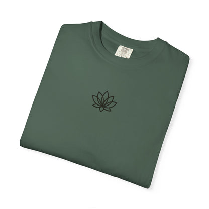 Lotus Bloom Unisex T-shirt, Soft Cotton Tee, Spiritual Gift, Meditation Wear, Casual Daily Outfit, Nature Lover Apparel