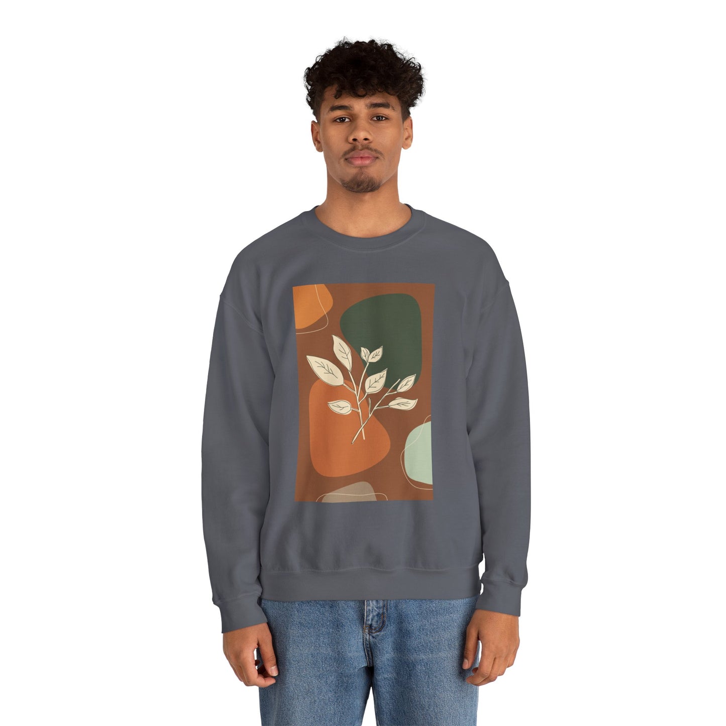 Botanical Print Crewneck Sweatshirt | Cozy Unisex Sweatshirt, Fall Fashion, Casual Wear, Gift for Her, Botanical Art