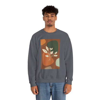 Botanical Print Crewneck Sweatshirt | Cozy Unisex Sweatshirt, Fall Fashion, Casual Wear, Gift for Her, Botanical Art