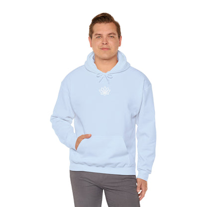 Lotus Flower Unisex Hoodie: Cozy Sweatshirt, Gift for Yoga Lovers, Meditation Apparel, Casual Streetwear, Nature-Inspired Wear, Artsy Collage, Cool Crewnecks