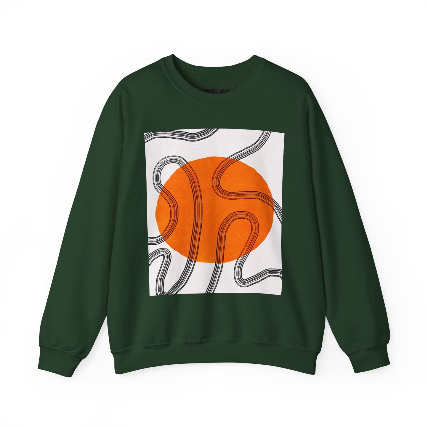 Retro Abstract Art Crewneck Sweatshirt, Cozy Graphic Pullover, Unisex Casualwear, Perfect Gift for Art Lovers, Fall Fashion Essential, Gift for Him, Gift for Her