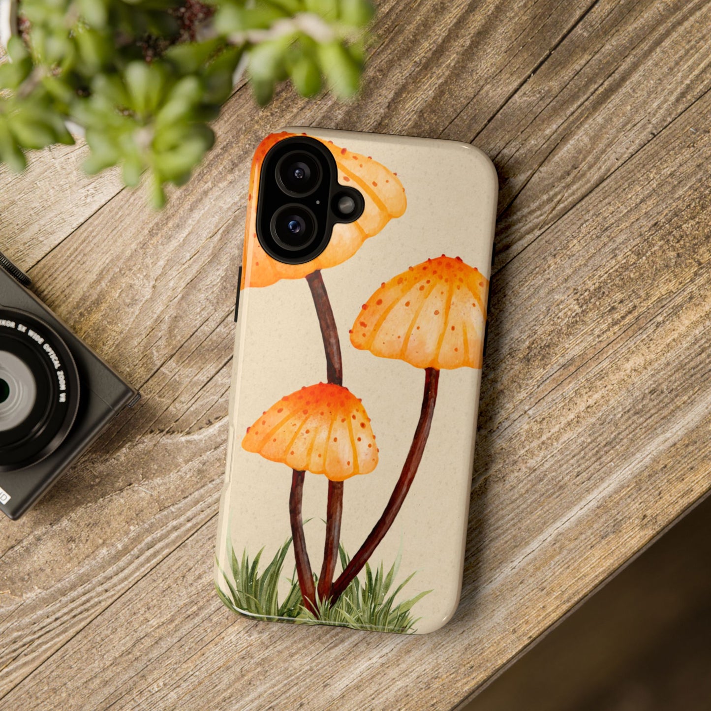 Mushroom Phone Case, Tough Cases for Nature Lovers, Unique Phone Covers, Gifts for Eco Enthusiasts, Fun Protective Cases