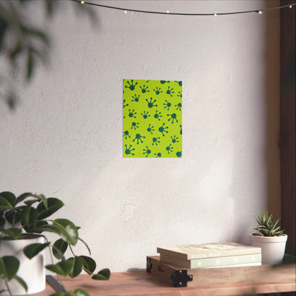 Colorful Frog Splash Vertical Posters, Whimsical Home Decor, Kids Room Art, Nursery Wall Art, Eco-Friendly Prints