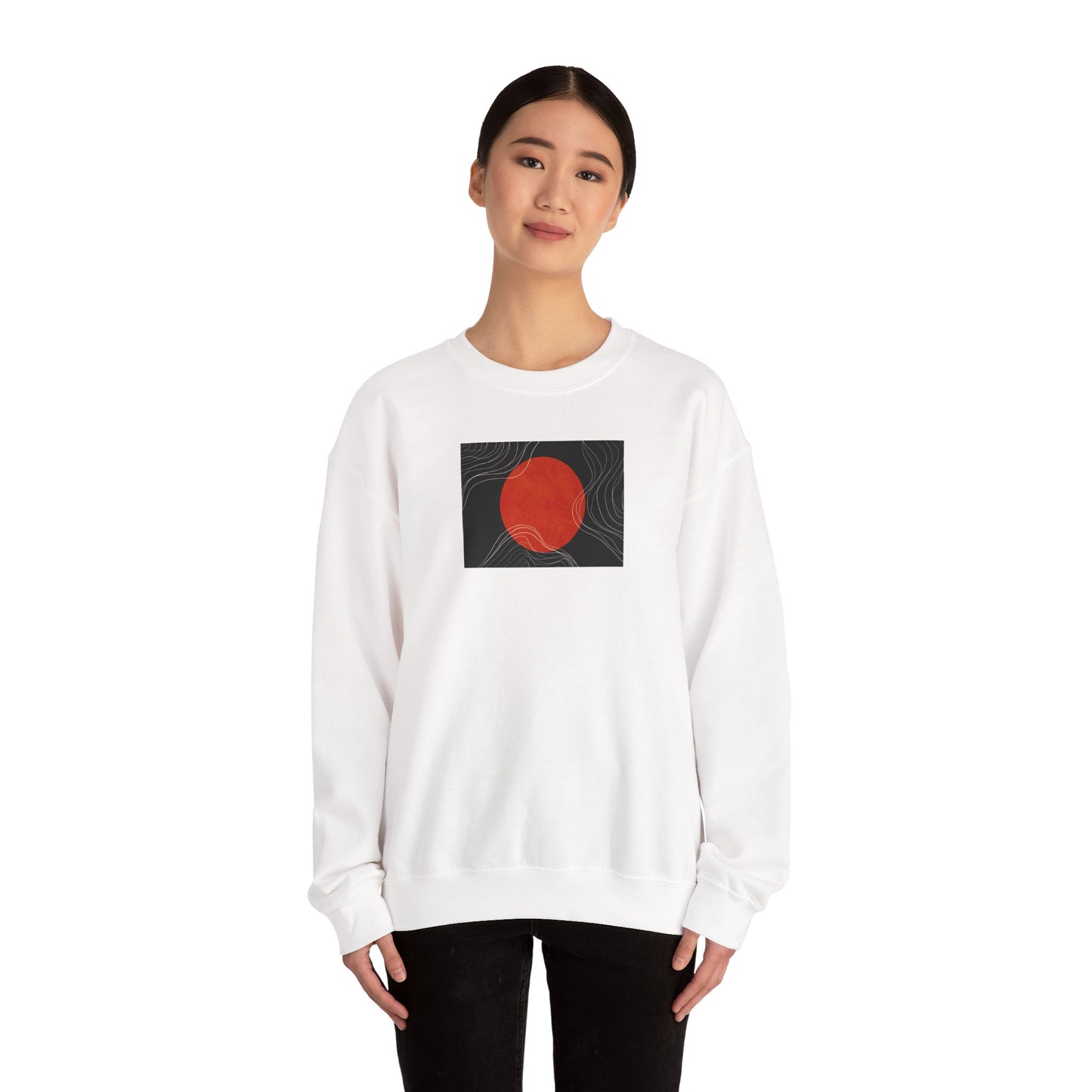 Minimalist Sunset Crewneck Sweatshirt, Cozy Unisex Sweater for Everyday Wear, Gift for Fall, Layering Essential