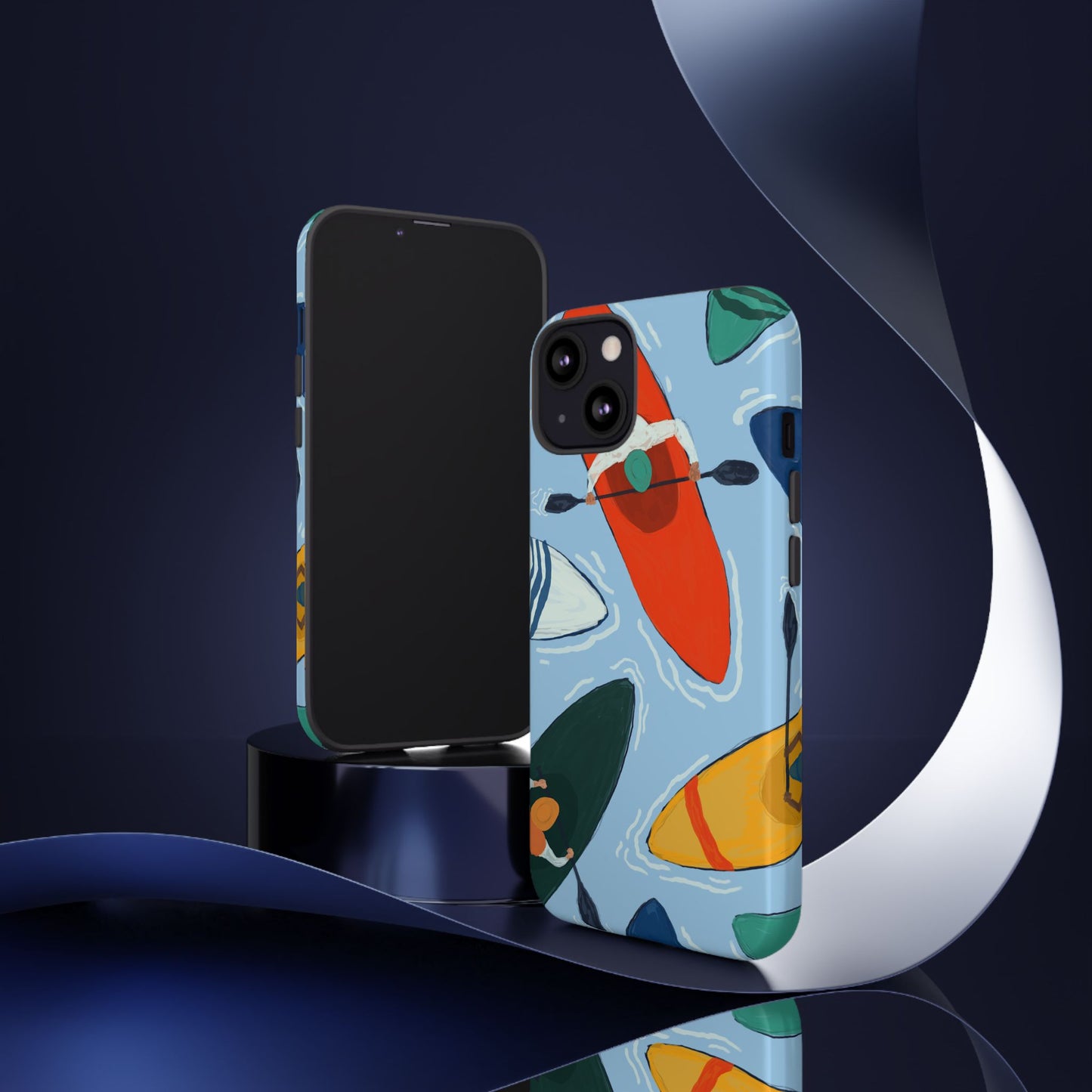 Kayak Phone Case - Tough Cases for Outdoor Enthusiasts, Birthday Gifts, Adventure Gear, Kayaking Accessories, Nature Lover Decor, Artsy Phone Cases