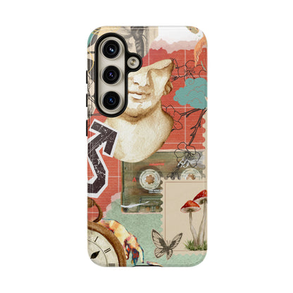 Artistic iPhone Case, Tough Cases with Vintage Design, Unique Phone Cover, Gift for Art Lovers, Protective Case for All Occasions, Vintage Collage Art