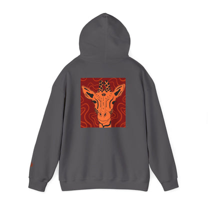 Artistic Giraffe Hoodie - Cozy Unisex Sweatshirt for Animal Lovers, Unique Gift for Birthdays, Holidays, & Casual Wear