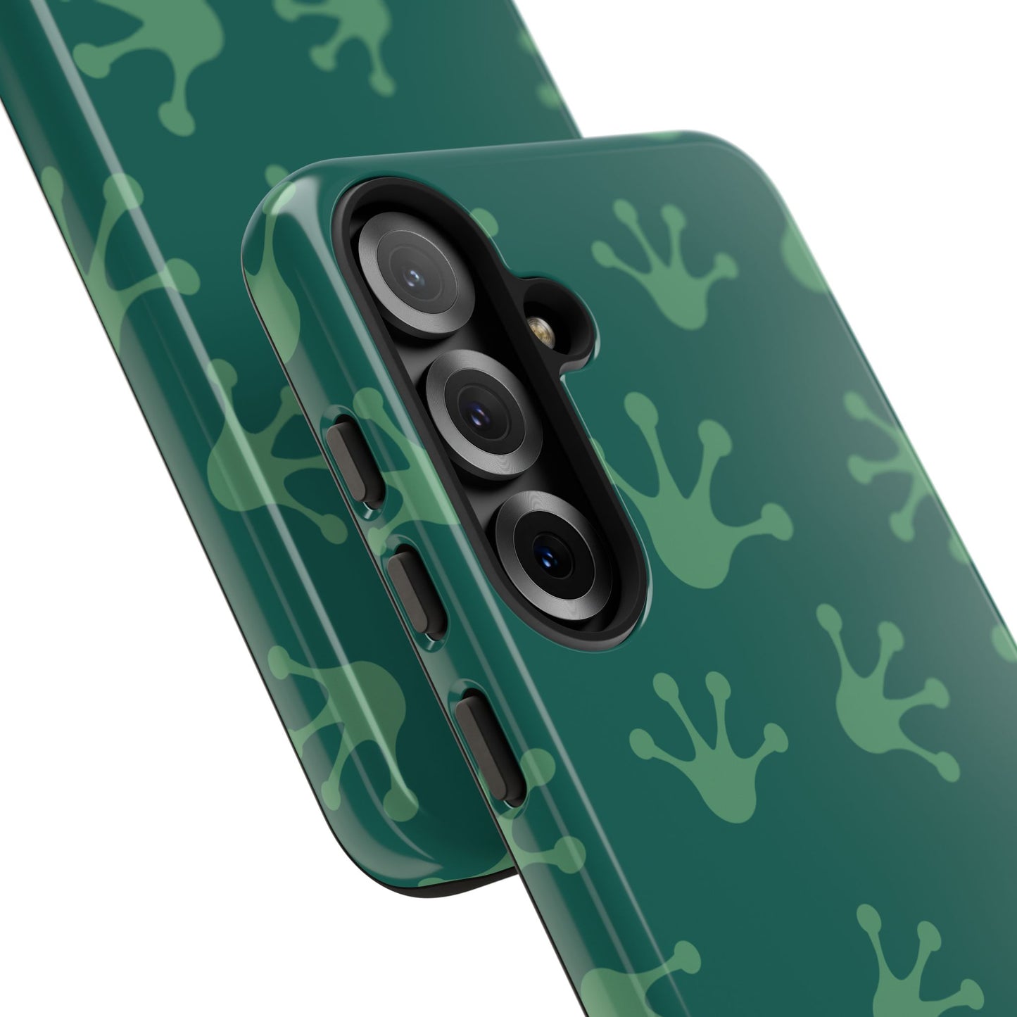 Frog Print Phone Case, Nature Lover Gift, Eco-Friendly Cover, Fun Green Design, Unique Frog Accessories