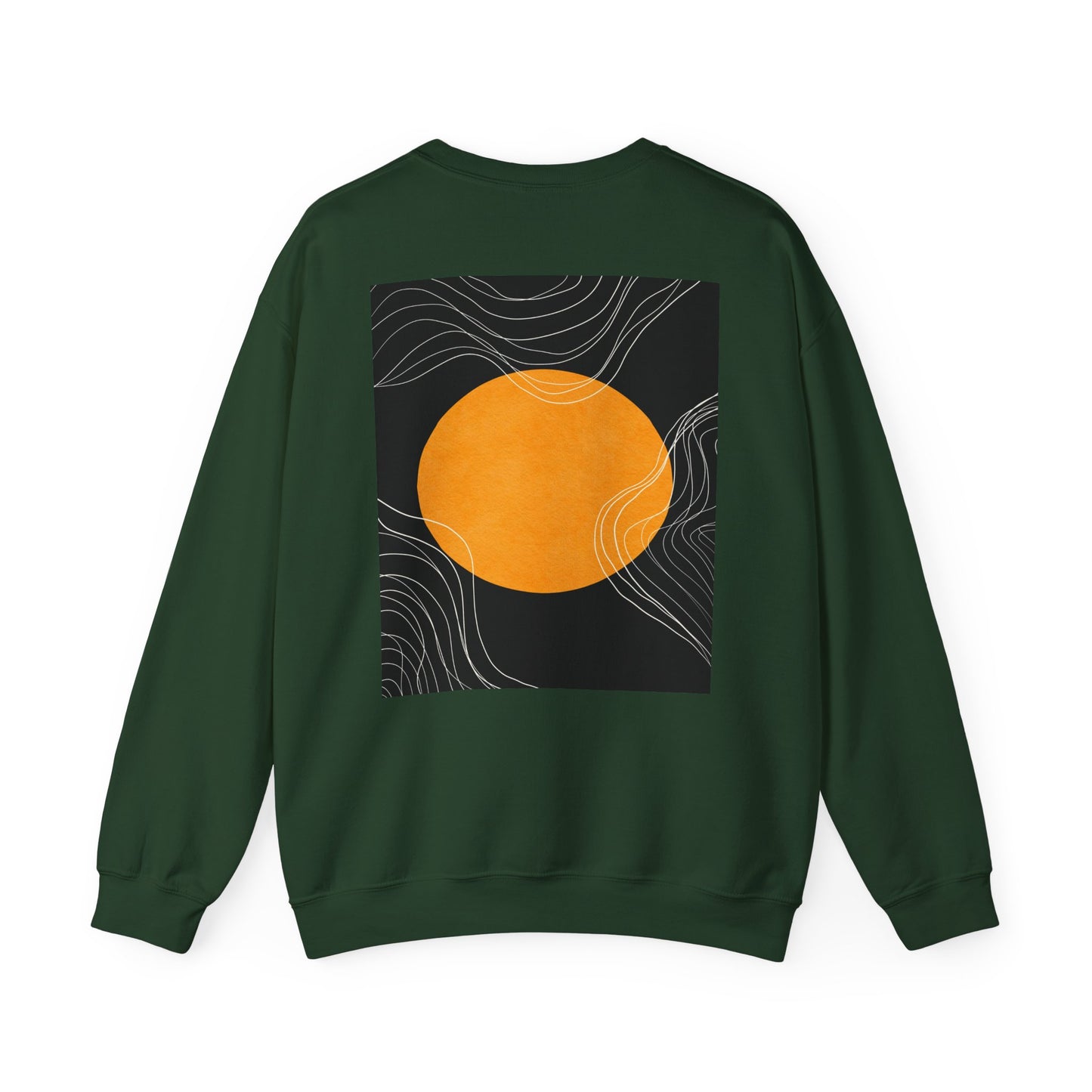 Sunset Wave Unisex Heavy Blend™ Crewneck Sweatshirt | Cozy, Relaxed, Casual Wear, Gift for Her, Gift for Him, Yoga, Meditation