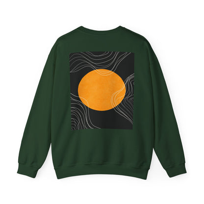 Sunset Wave Unisex Heavy Blend™ Crewneck Sweatshirt | Cozy, Relaxed, Casual Wear, Gift for Her, Gift for Him, Yoga, Meditation