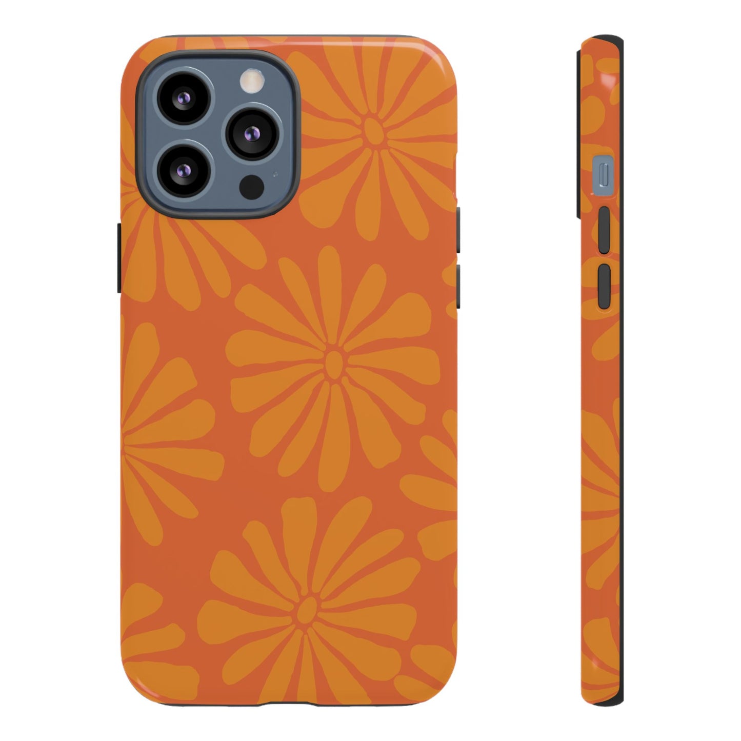 Stylish iPhone Case, Floral Phone Cover, Tough Phone Cases, Green Daisy Design, Unique Gift for Her, Spring Accessories