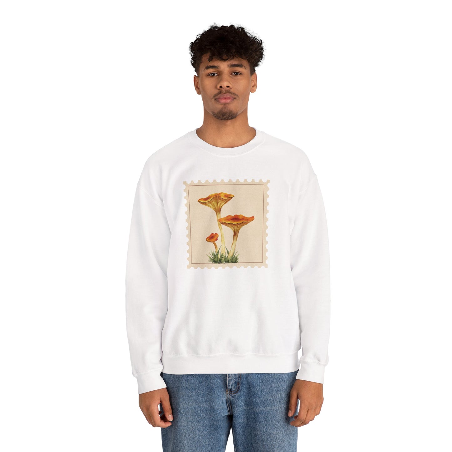 Vintage Floral Crewneck Sweatshirt, Cozy Fall Wear, Unisex Gift, Mushroom Art Apparel, Nature Lover Outfit, Comfy Mushroom Crewneck, Vintage Style
