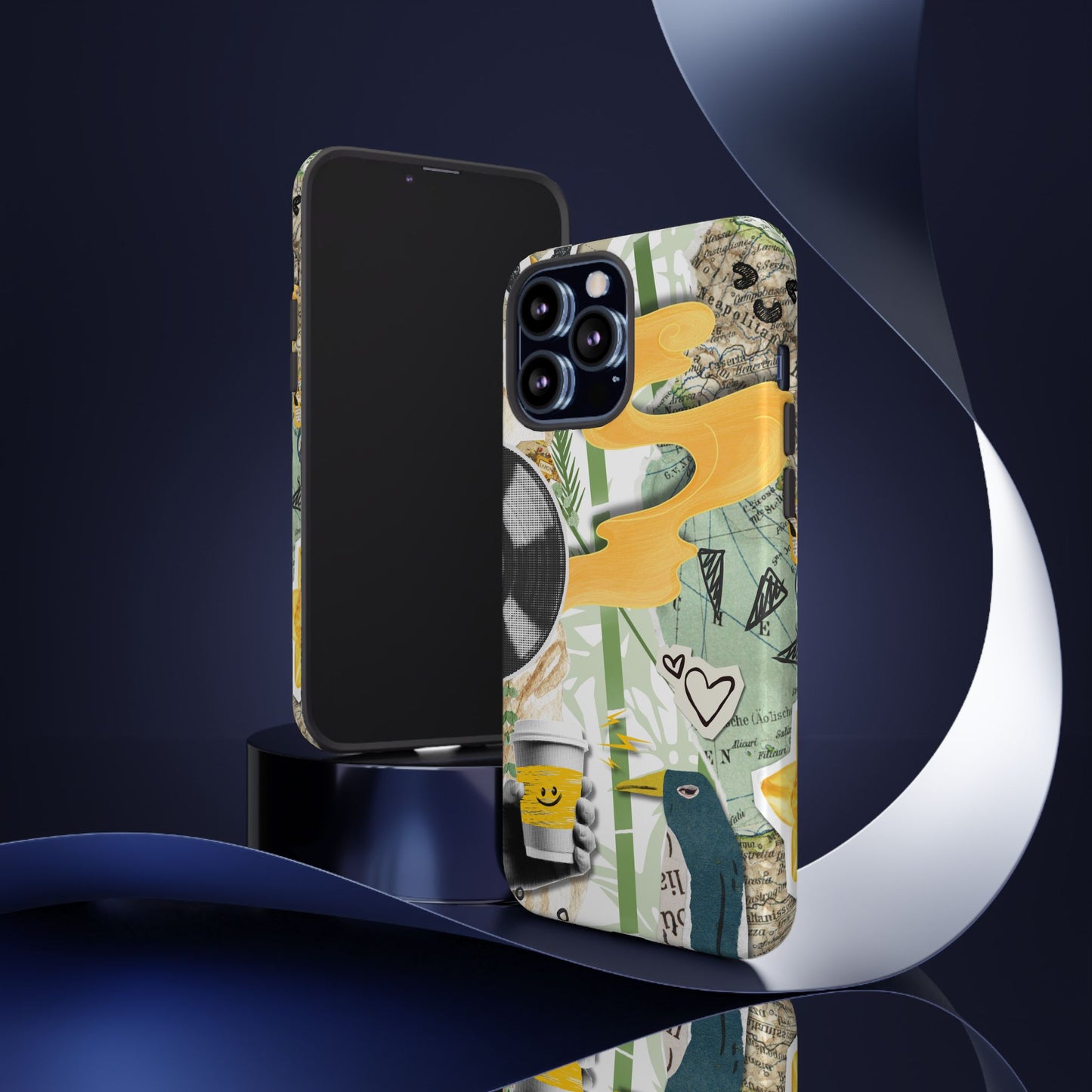 Artistic Phone Case, Unique Cell Phone Cover, Trendy Gifts for Music Lovers, Eco-Friendly Phone Accessory, Stylish Tech Gifts, Cool Cases, Unique Phone Cases