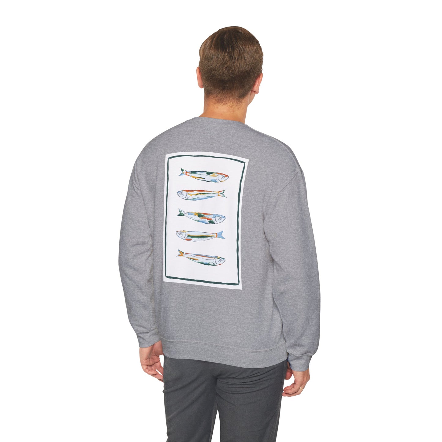 Funky Fish Crewneck Sweatshirt - Zen Frog Cozy & Calm Vibes for All, Perfect Gift for Nature Lovers, Relaxation, and Casual Wear