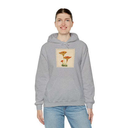 Botanical Print Hoodie, Cozy Sweatshirt, Nature Lover Gift, Comfortable Casual Wear, Fall Fashion, Unisex Hoodie, Comfy Mushroom Hoodie, Nature Vibes, Perfect for Fall