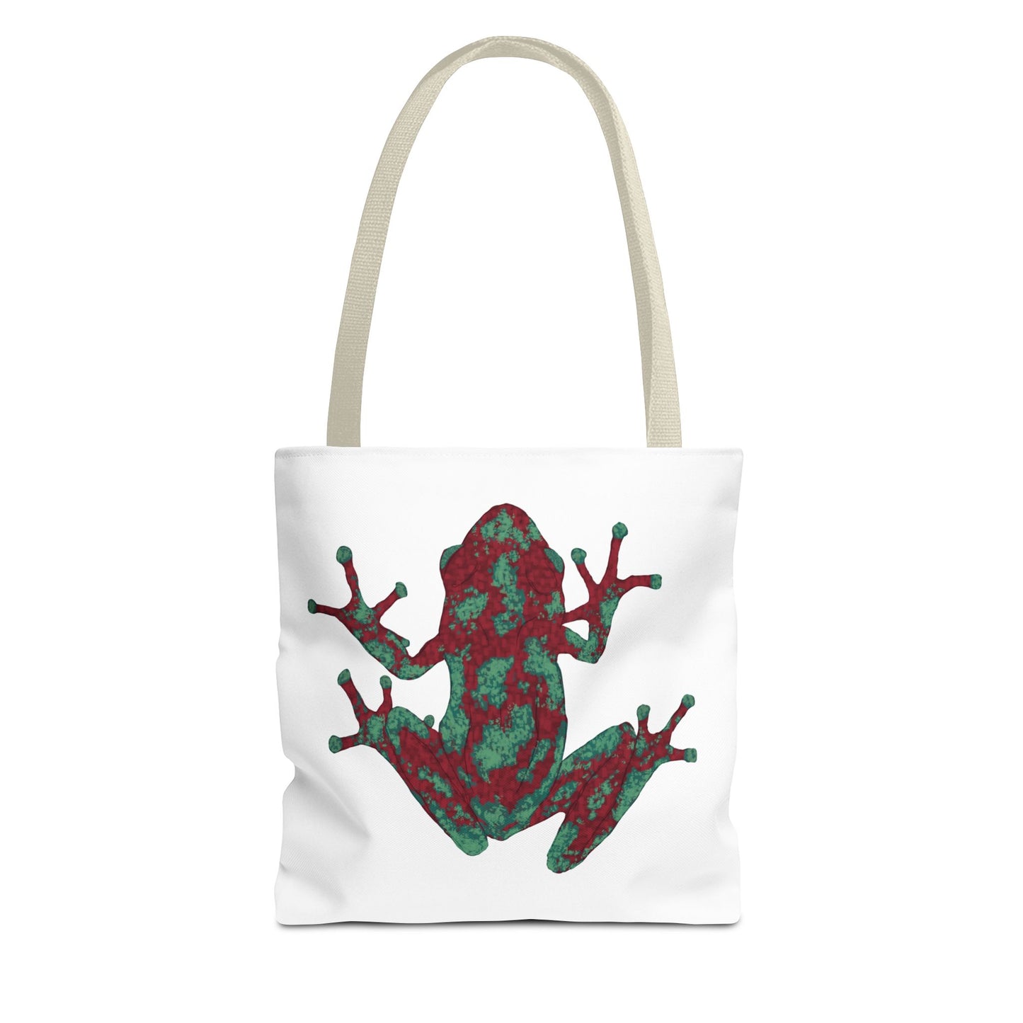Frog Art Tote Bag, Eco-Friendly Shopping Bag, Nature Lover Gift, Stylish Reusable Tote, Unique Animal Print Purse