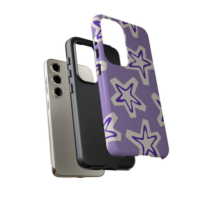Starry Pattern Phone Case, Cute Star Design, Tough Phone Cover, Gifts for Her, Stylish Phone Accessory
