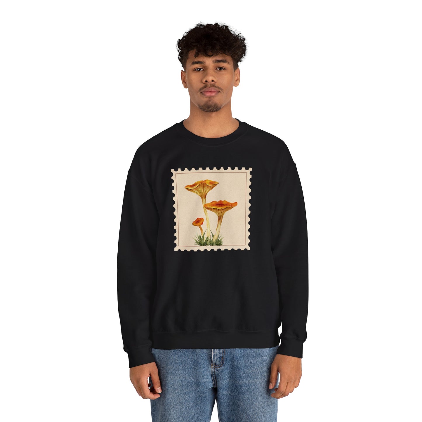 Vintage Floral Crewneck Sweatshirt, Cozy Fall Wear, Unisex Gift, Mushroom Art Apparel, Nature Lover Outfit, Comfy Mushroom Crewneck, Vintage Style