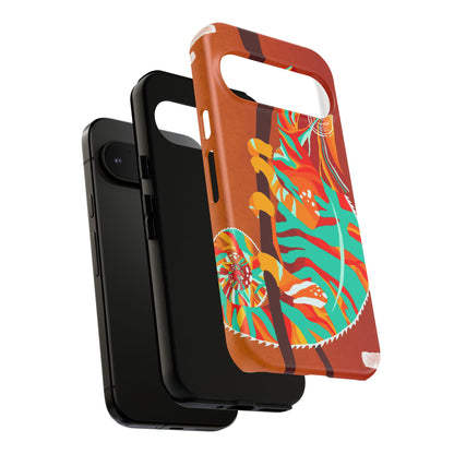 Chameleon Phone Case - Vibrant Artistic Design, Tough Cases for Animal Lovers, Unique Gift, Eco-Friendly Protection