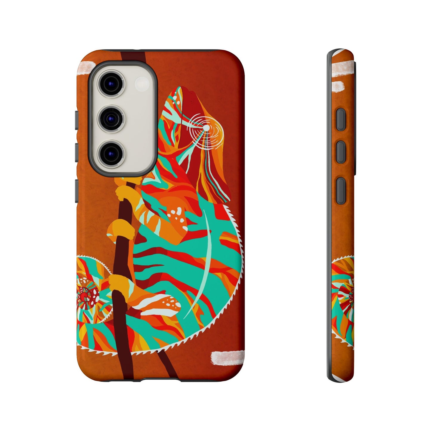 Chameleon Phone Case - Vibrant Artistic Design, Tough Cases for Animal Lovers, Unique Gift, Eco-Friendly Protection