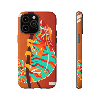 Chameleon Phone Case - Vibrant Artistic Design, Tough Cases for Animal Lovers, Unique Gift, Eco-Friendly Protection