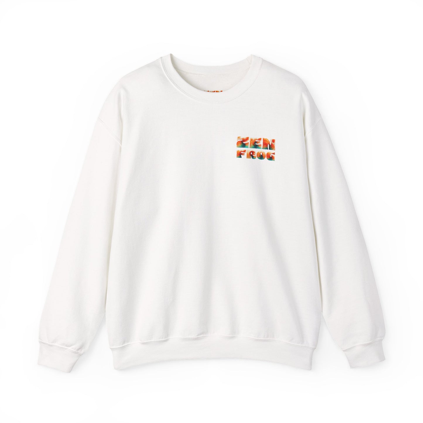 Funky Fish Crewneck Sweatshirt - Zen Frog Cozy & Calm Vibes for All, Perfect Gift for Nature Lovers, Relaxation, and Casual Wear